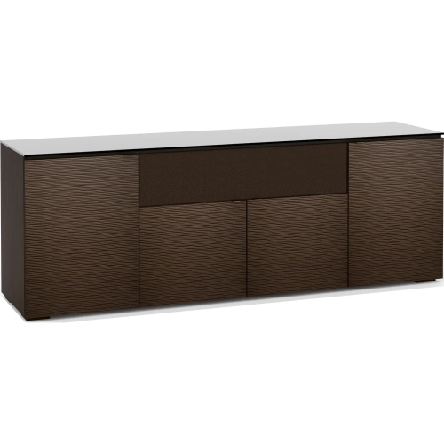 Berlin 345 85" TV Stand AV Cabinet with Center Speaker Opening in Textured Wenge